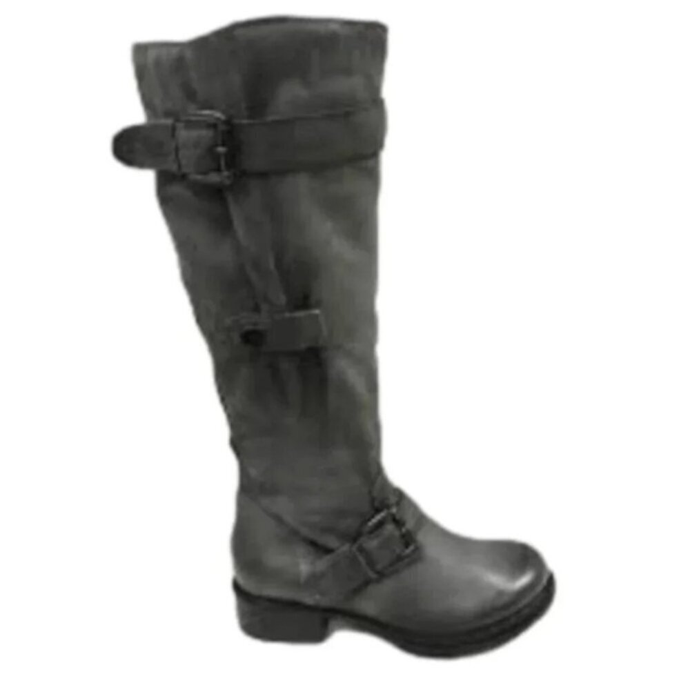 Mjus Renata 2 Leather Tall Boots Adjustable Wide Calf 38